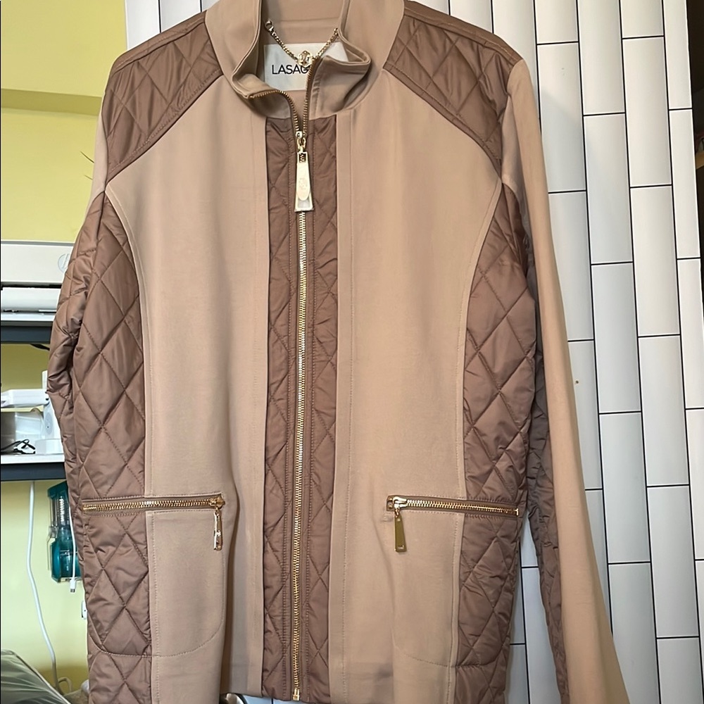 Tan and Brown women's Jacket
